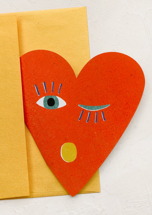 Blinking Heart Blank Card