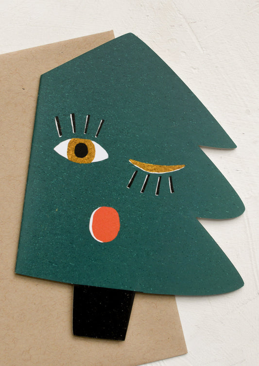 Blinking Tree Blank Card