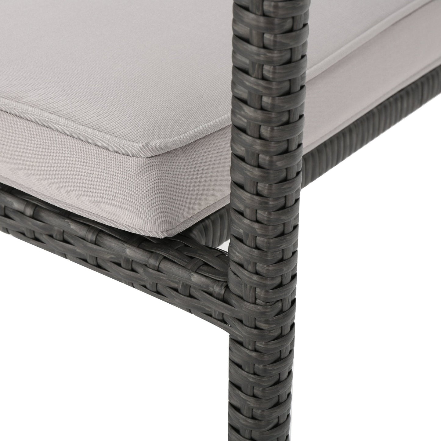 Blissful Outdoor Dining Chair with Cushion and Rattan Cover