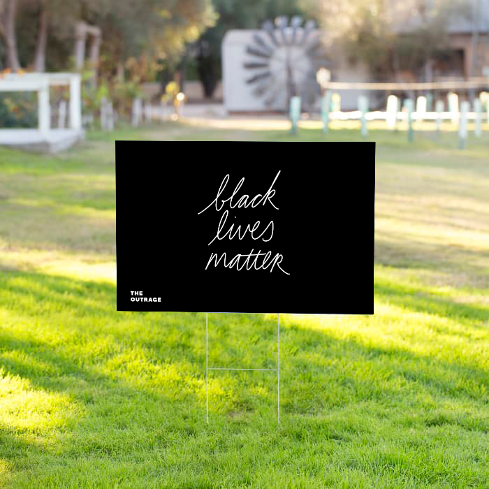 Black Lives Matter Yard Sign