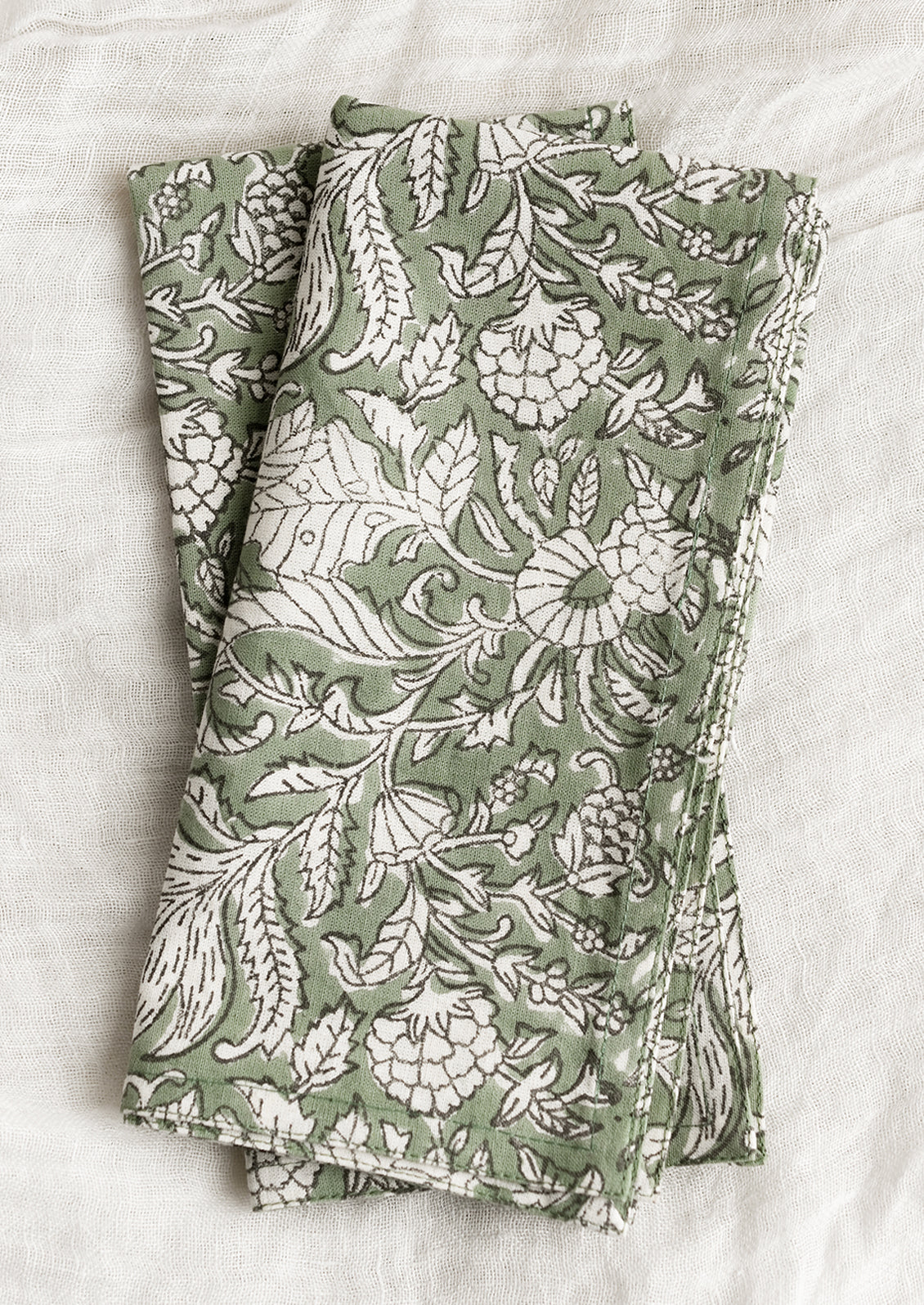 Botanical Block Print Napkin Set