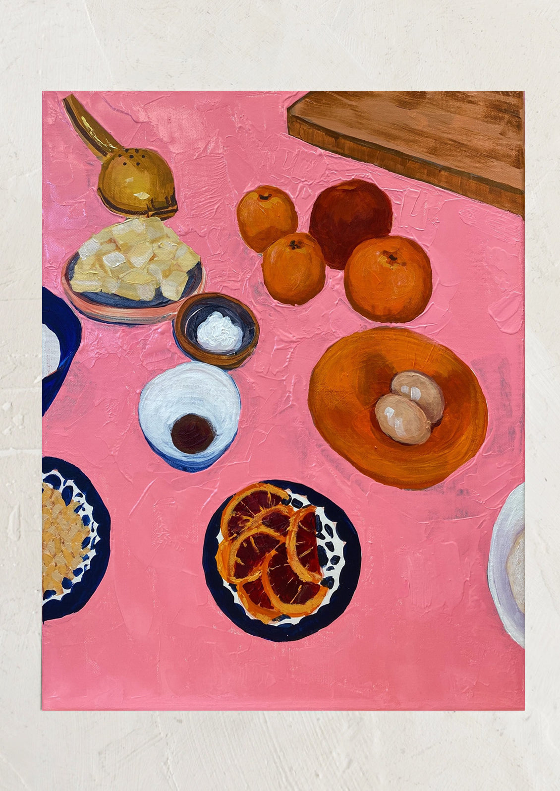 Still Life With Blood Orange Print