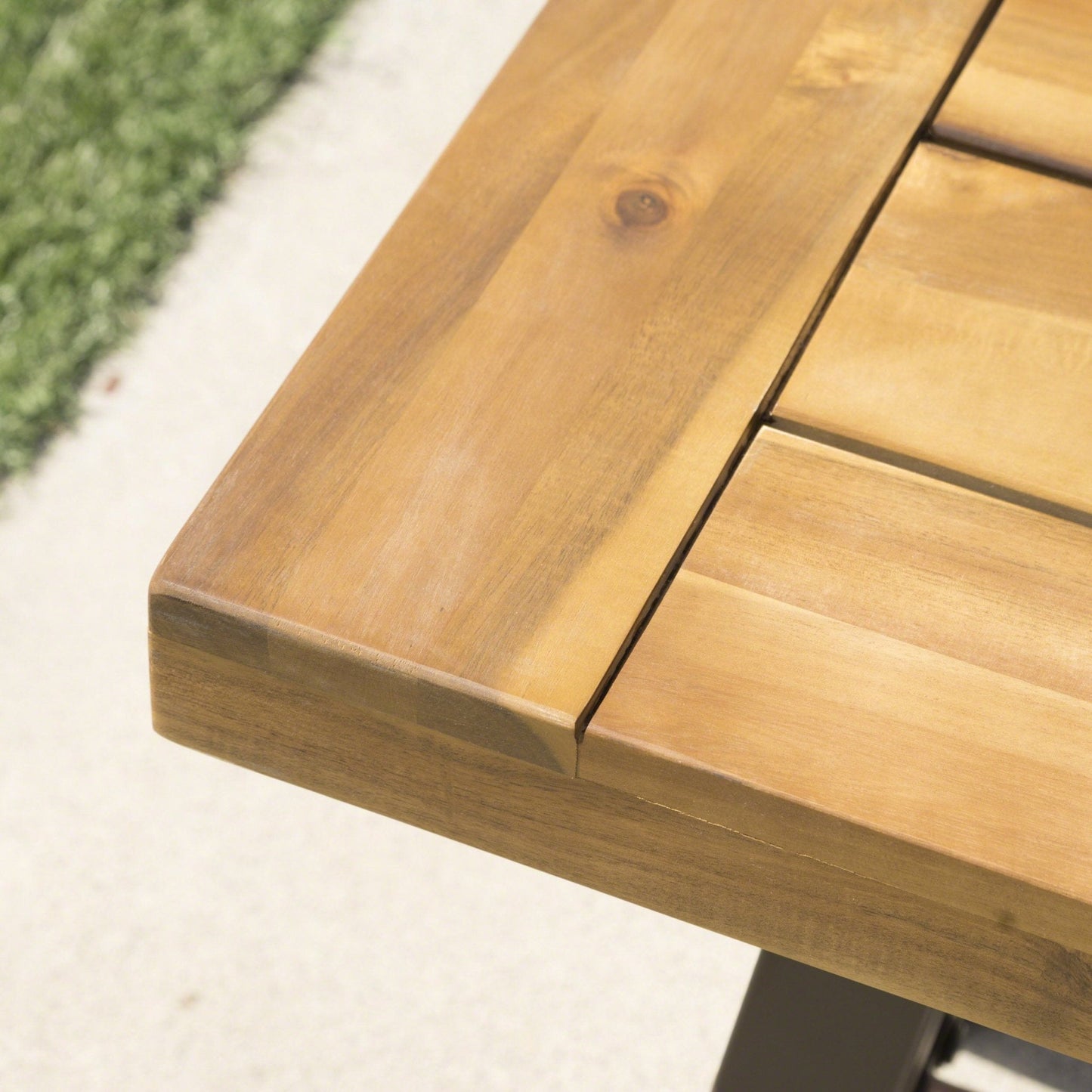 Blossom Acacia Wood Outdoor Bench with Slat Design