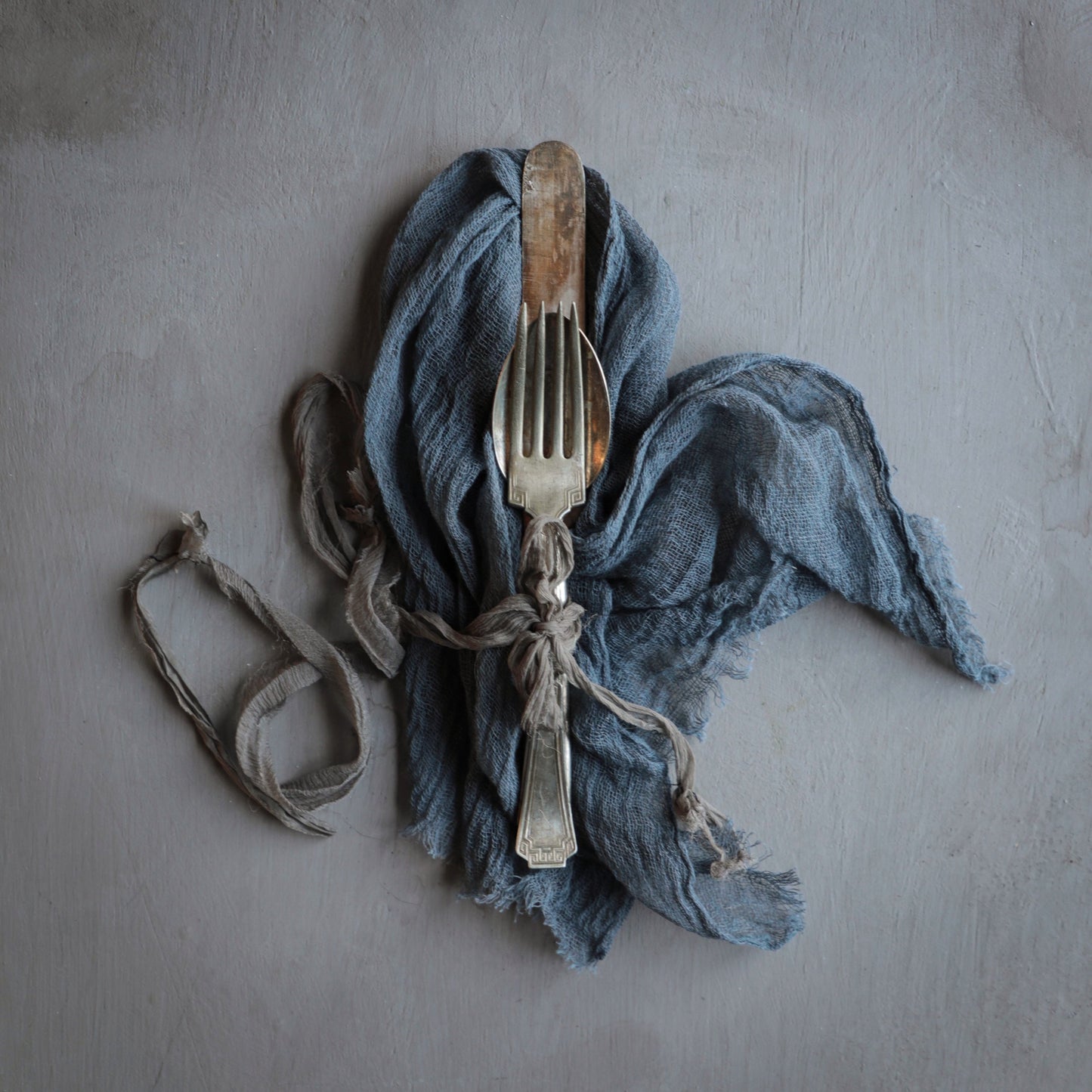 Blue Slate / Plant Dyed Napkin Sets