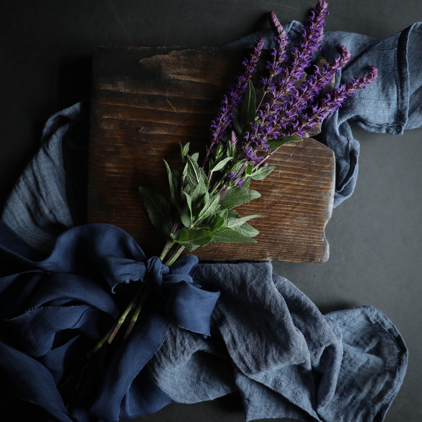 Blue Slate / Plant Dyed Napkin Sets