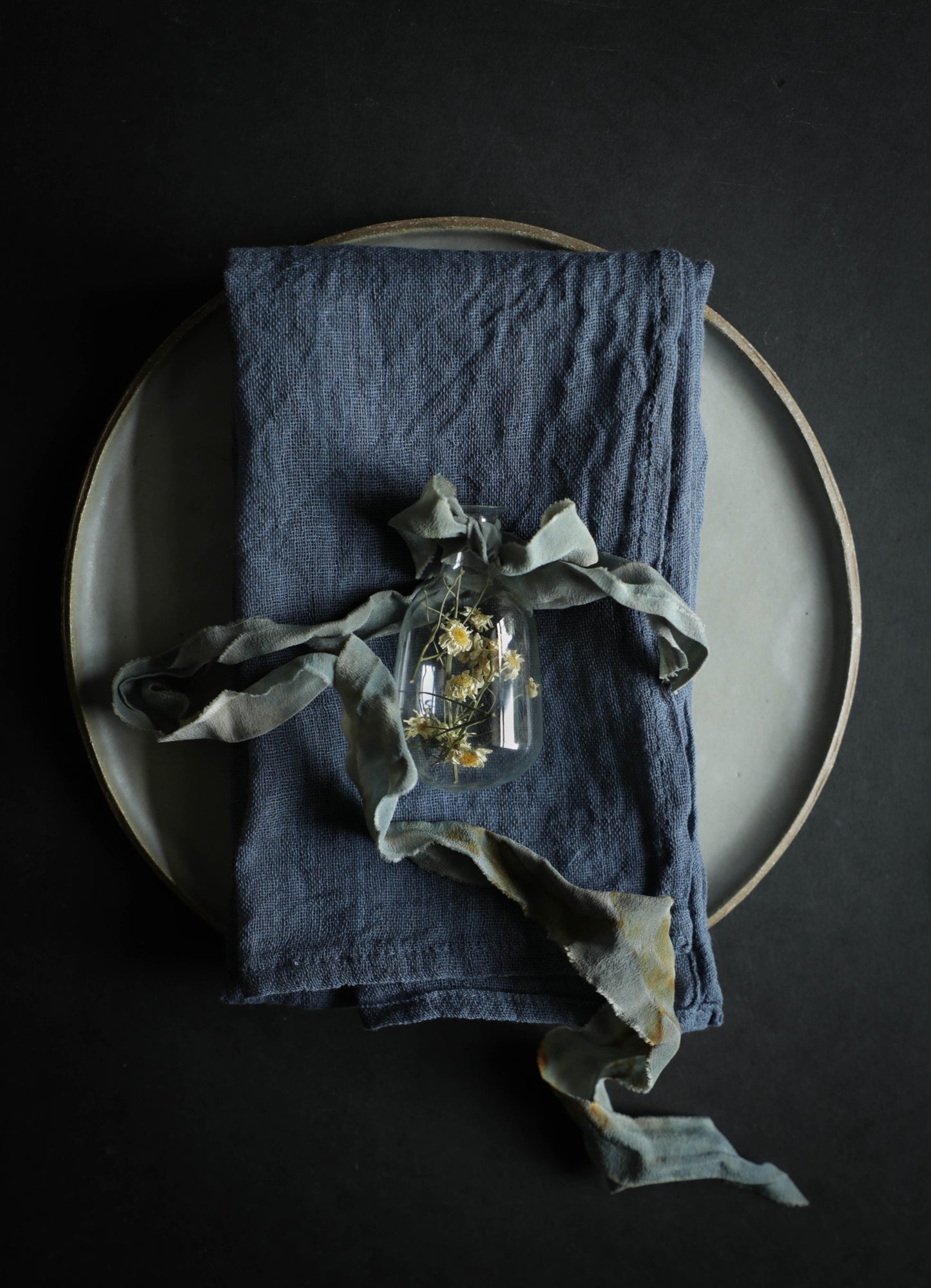 Blue Slate / Plant Dyed Napkin Sets