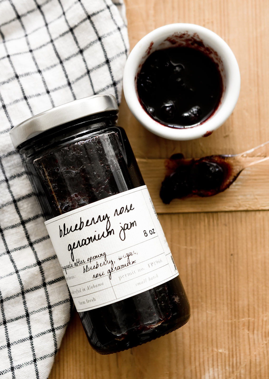 Blueberry Rose Geranium Jelly