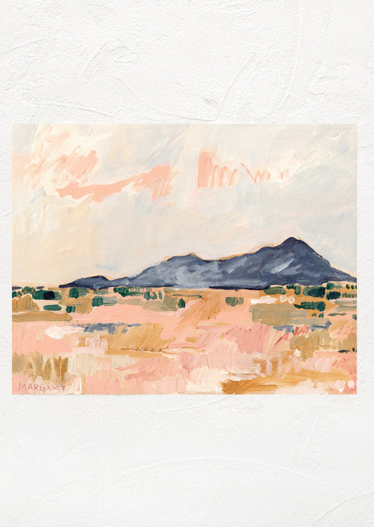 Blue Desert Mountains Print
