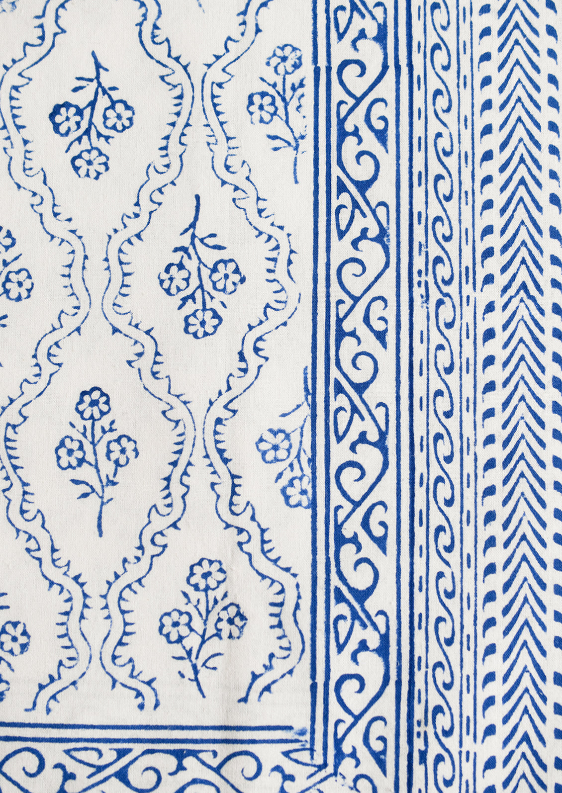 Blue Flora Tablecloth