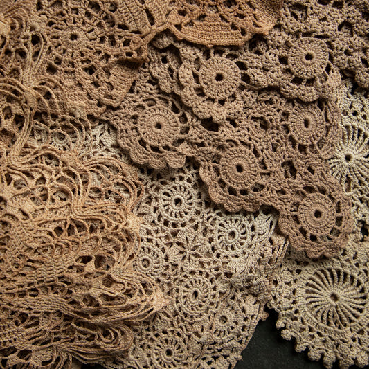 Eco-Dyed Vintage Doilies
