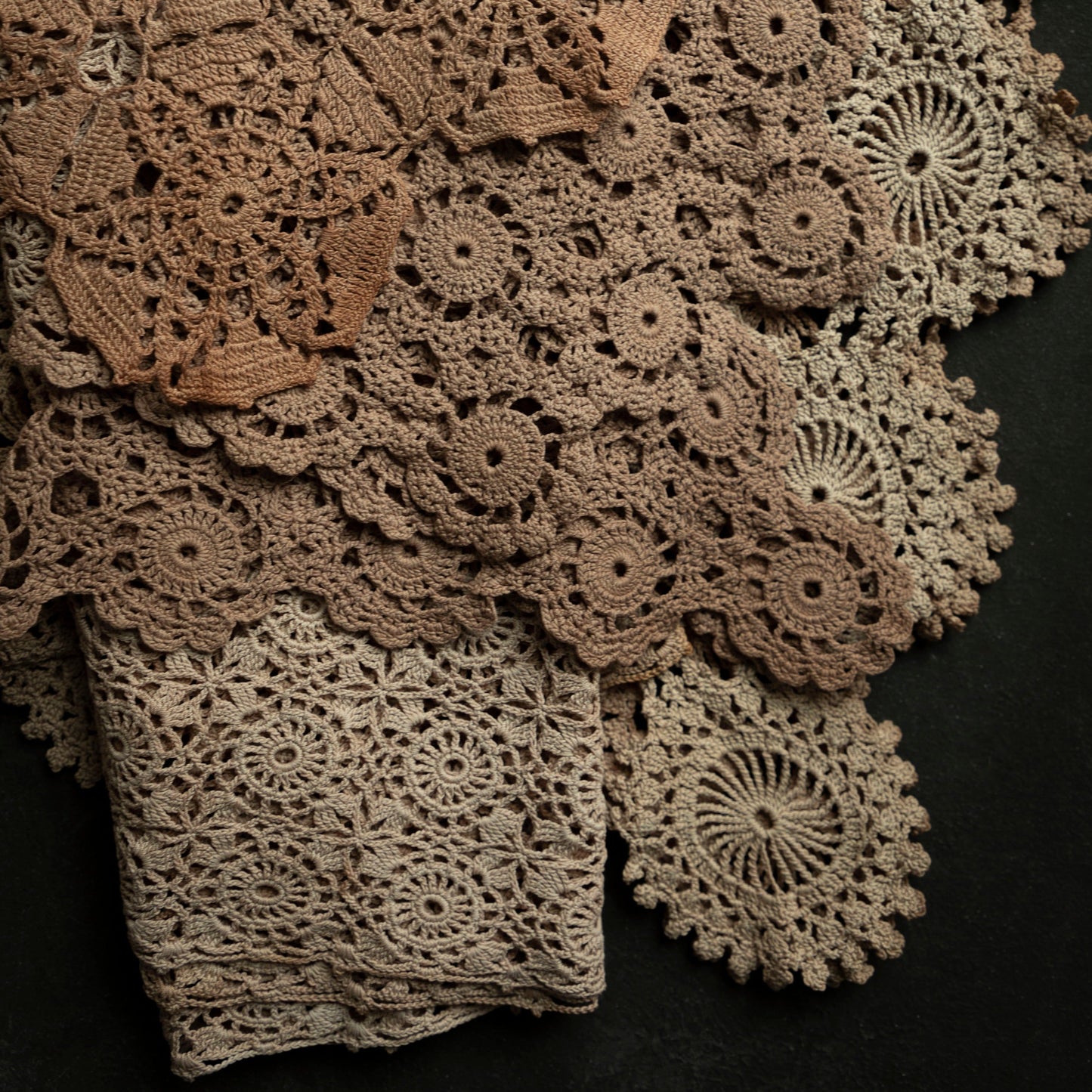 Eco-Dyed Vintage Doilies