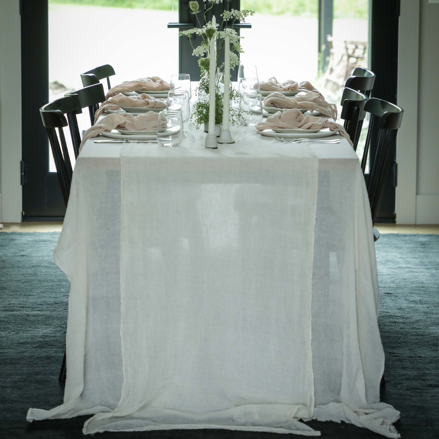 Antique White {Tight Weave Table Cover}