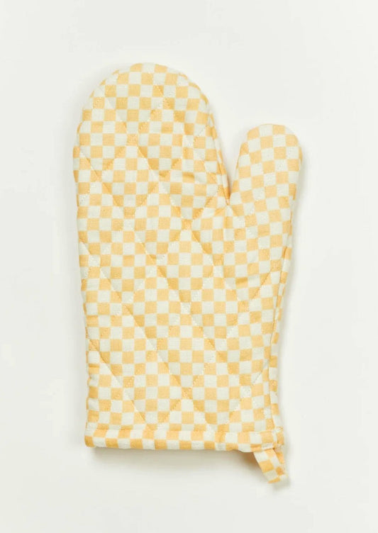 Checkered Oven Mitt