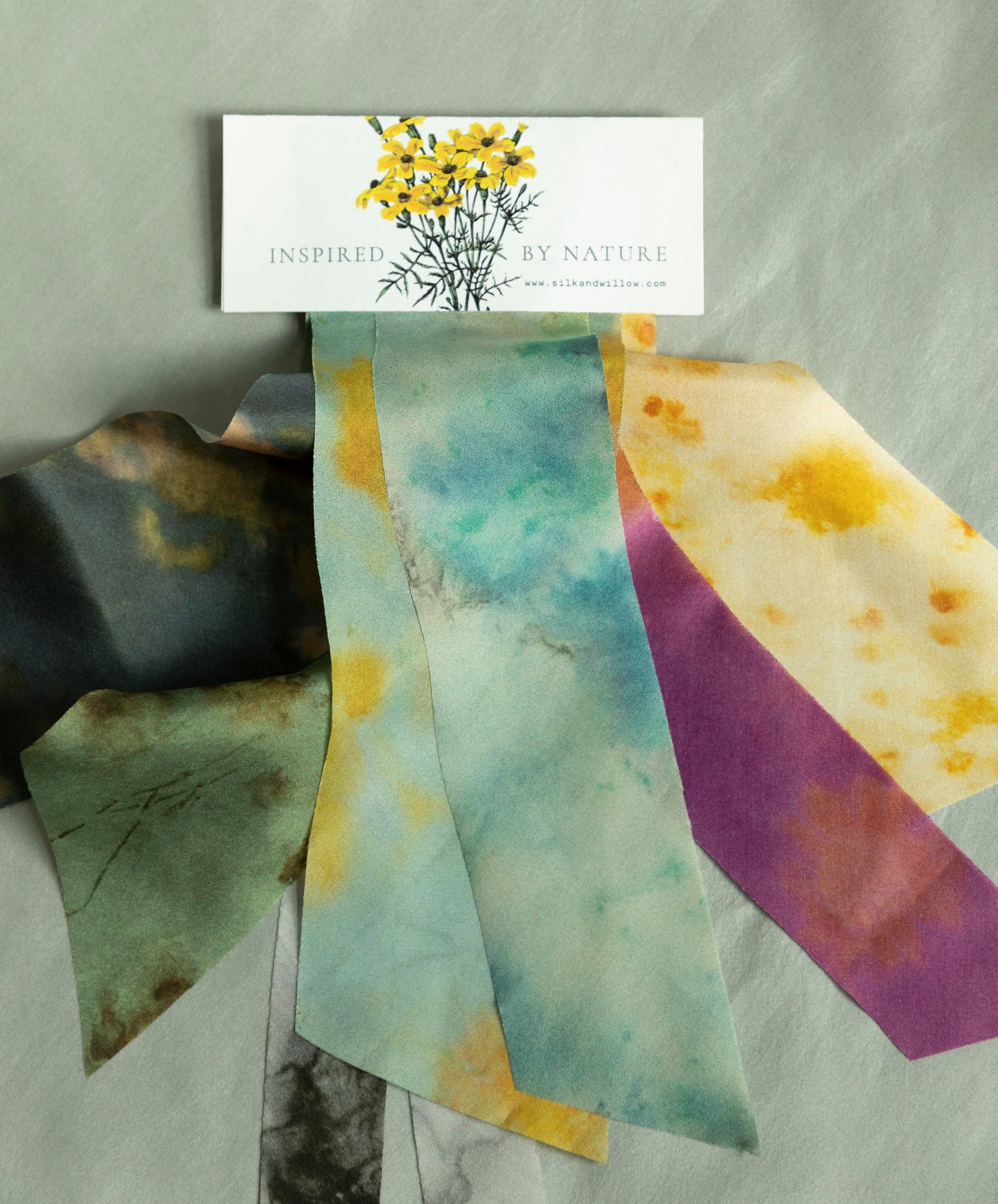 SAMPLER  / BOTANICAL PRINT SILK RIBBON COLLECTION 2024-25