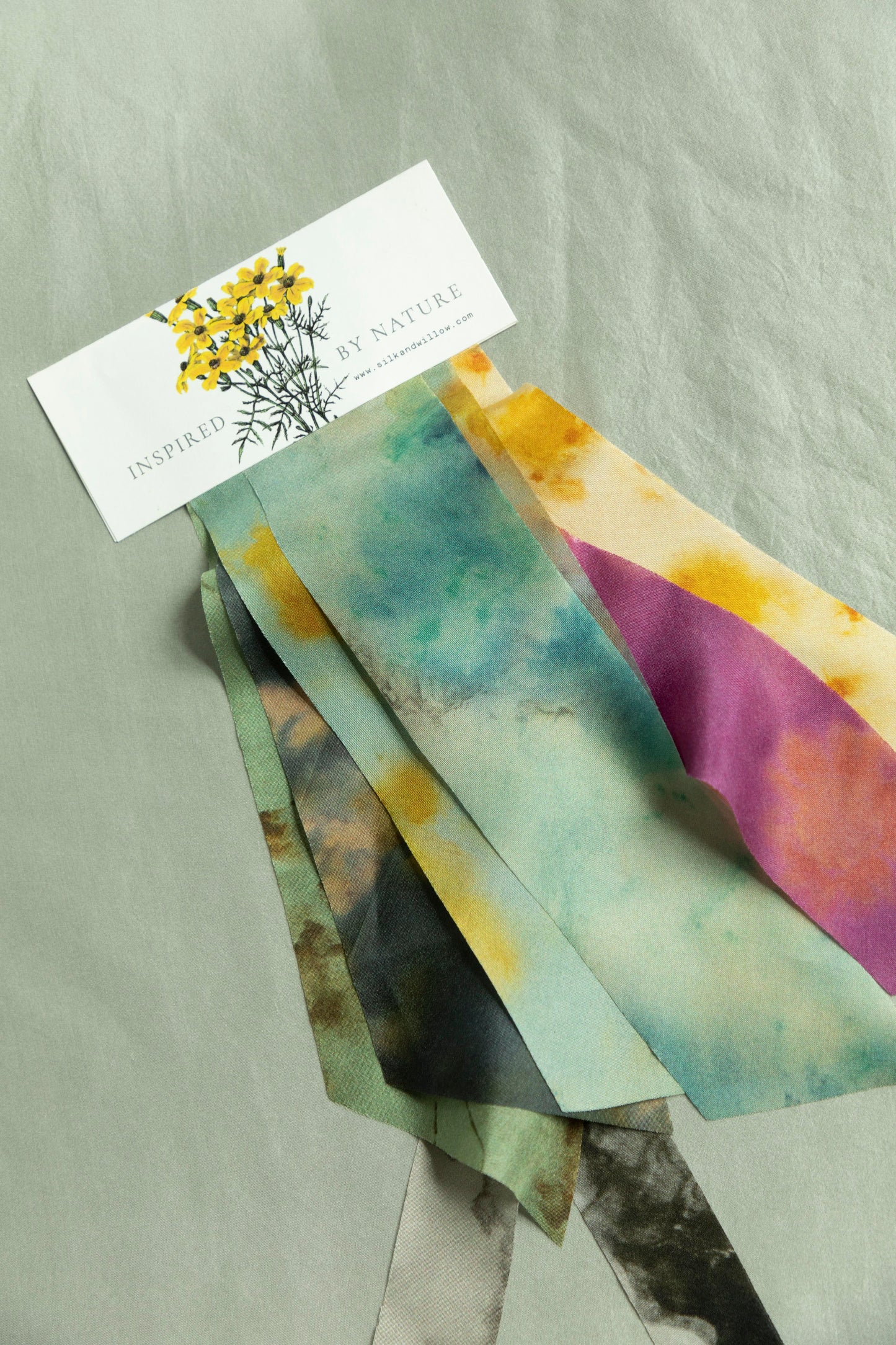 SAMPLER  / BOTANICAL PRINT SILK RIBBON COLLECTION 2024-25