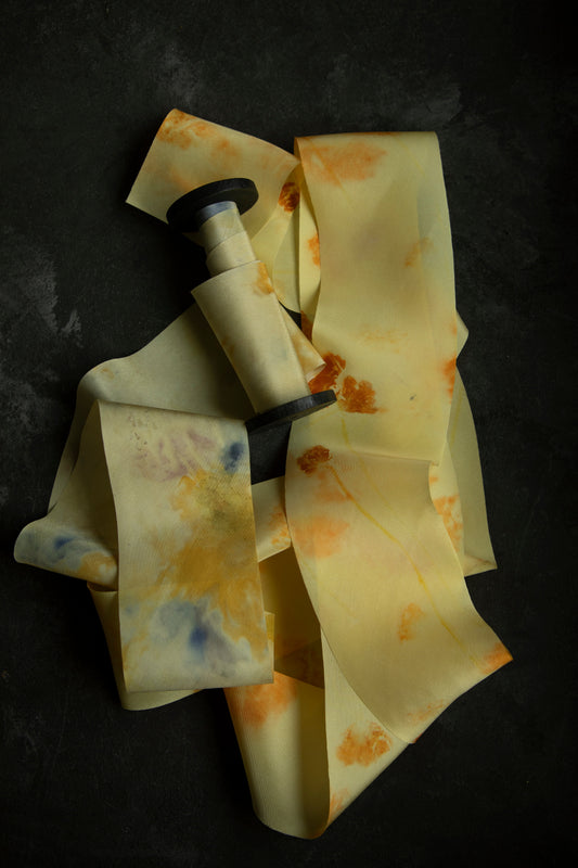 LIMITED EDITION | Original Eco-Print Silk Ribbon Sampler No. 118 + 119