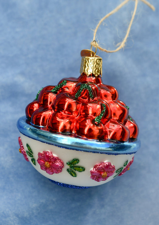 Bowl of Cherries Ornament