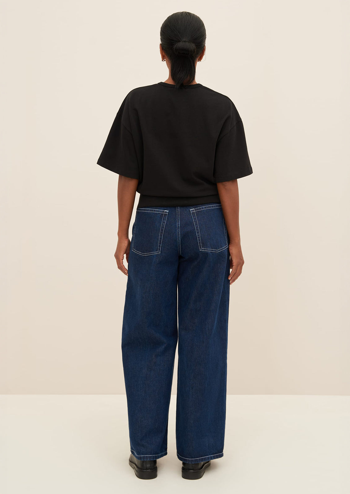 Boxy Rib Waist Tee