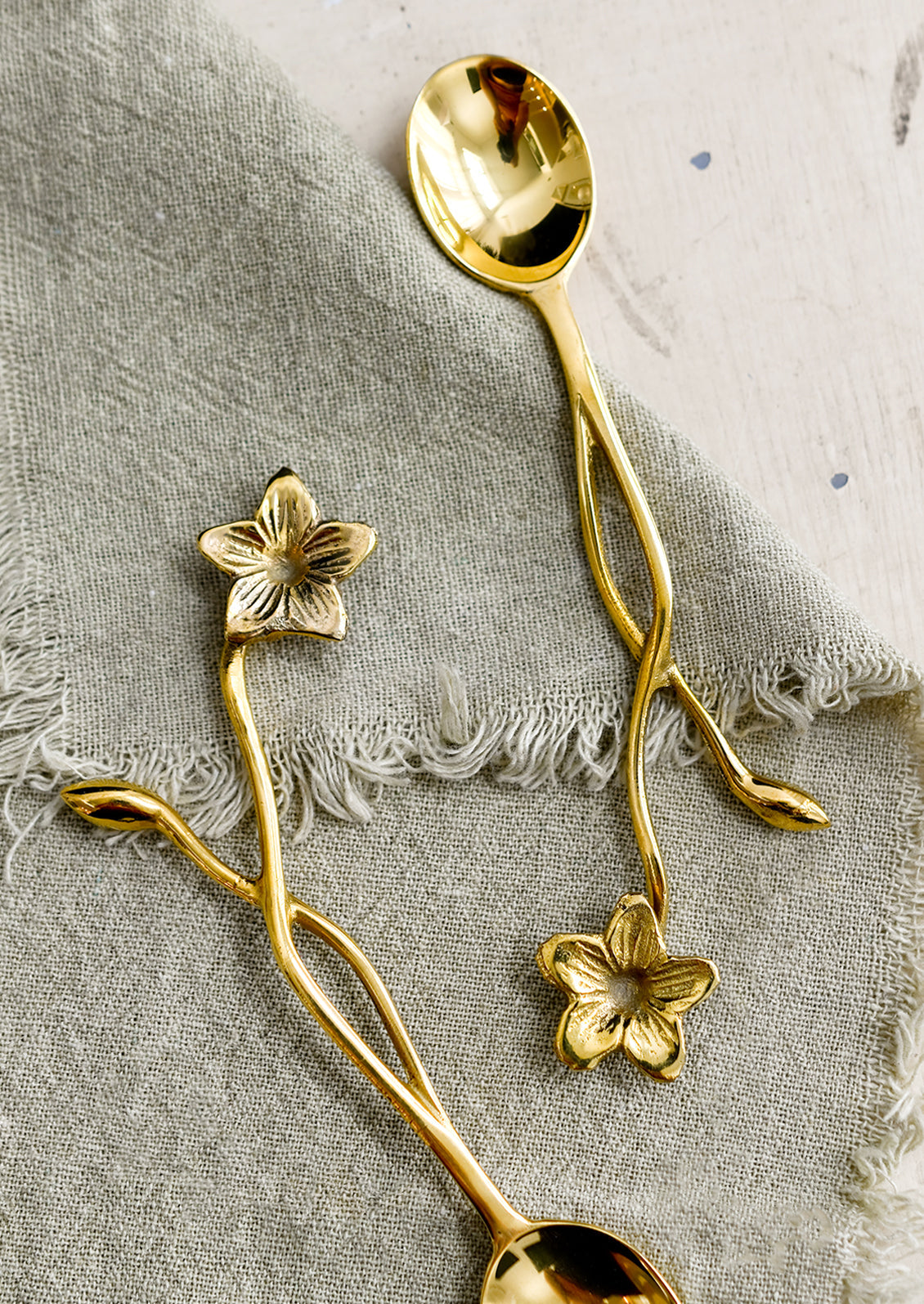 Brass Flower Spoon