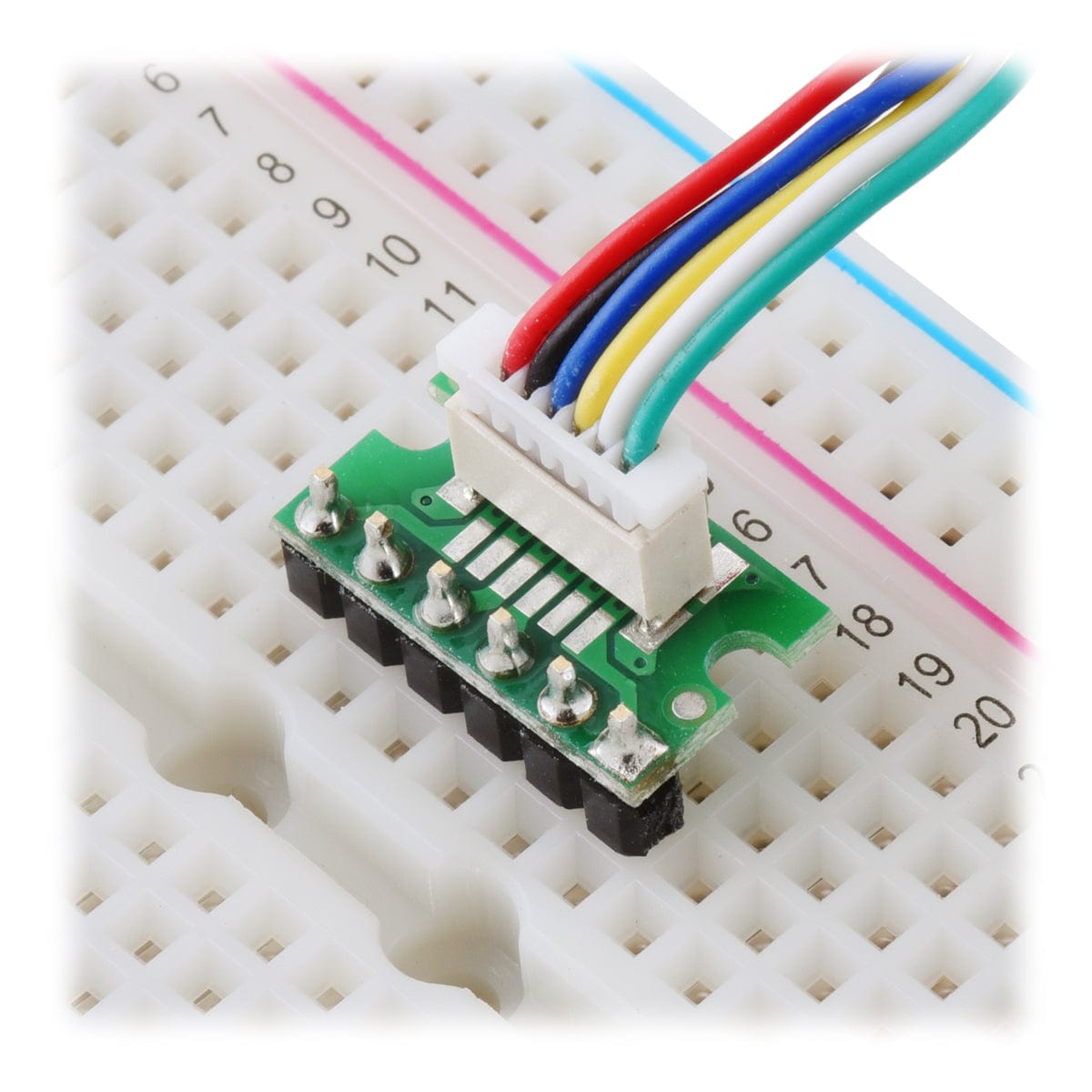 Breakout for 6-pin JST SH-Style Connector - Top Entry