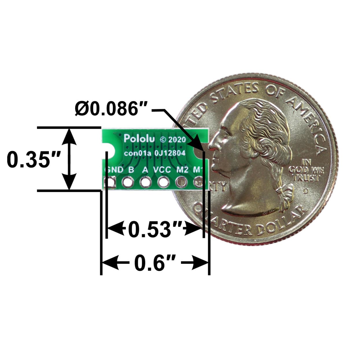 Breakout for 6-pin JST SH-Style Connector - Top Entry