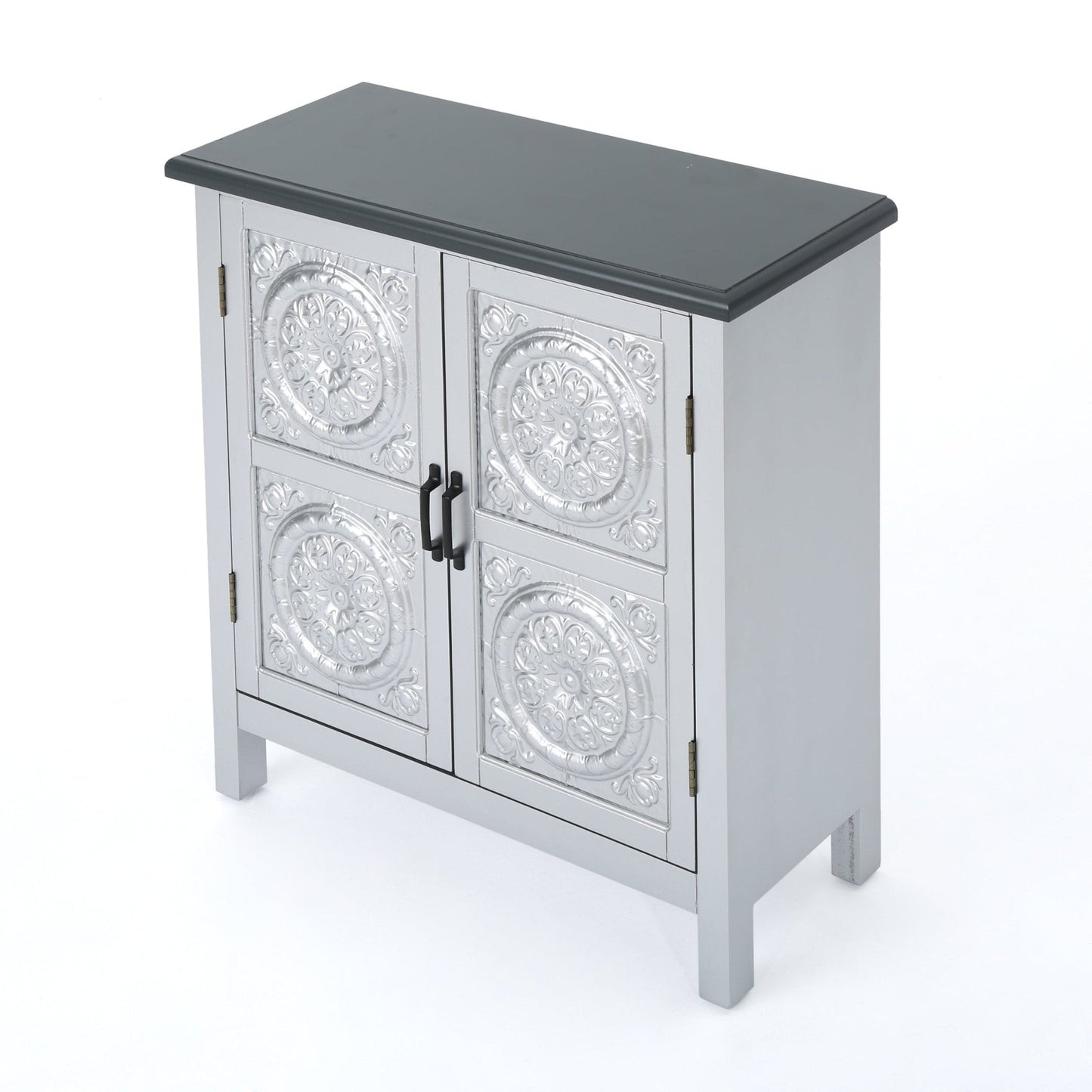 Breathe Cabinet with 2 Doors and Wood Rectangular Top