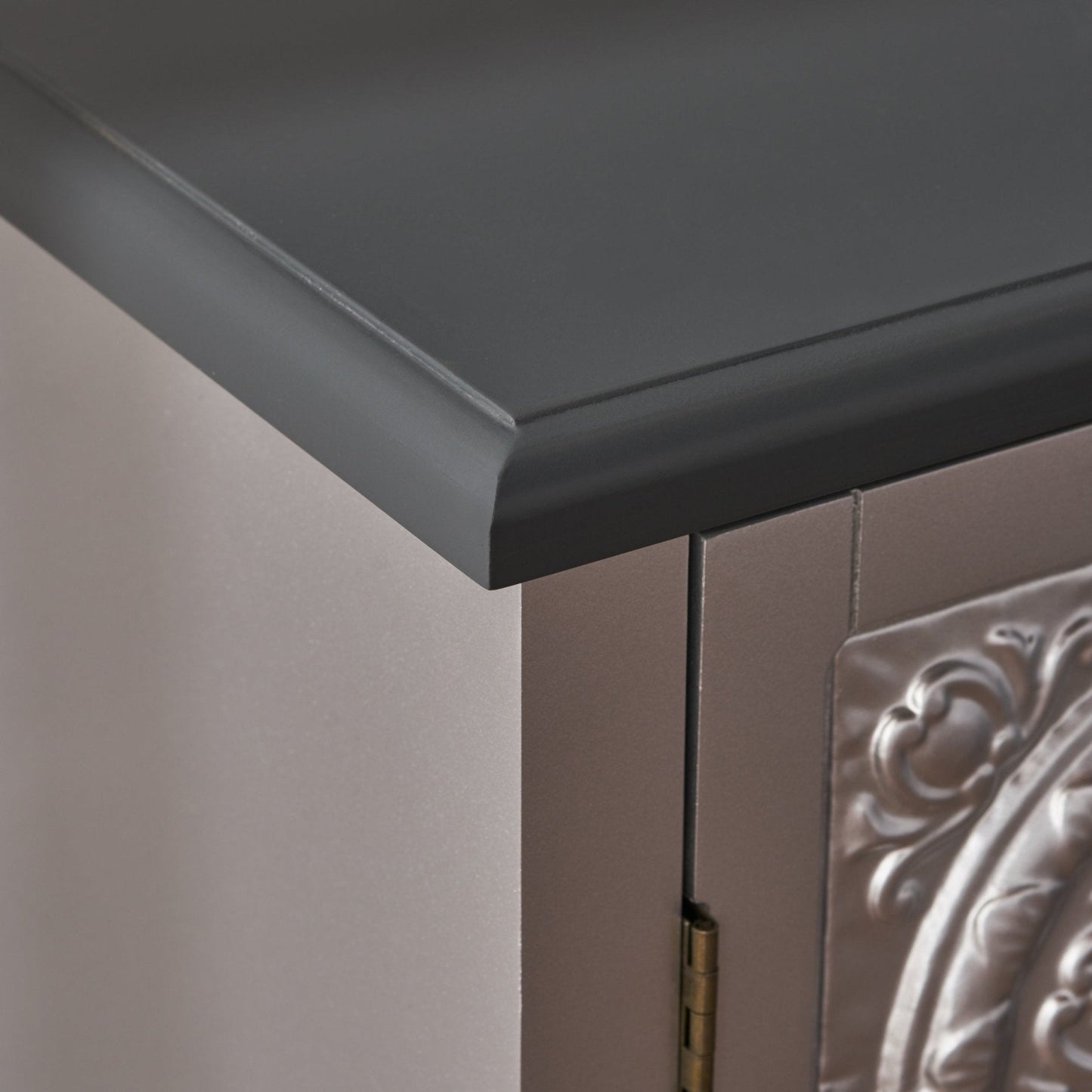 Breathe Cabinet with 2 Doors and Wood Rectangular Top