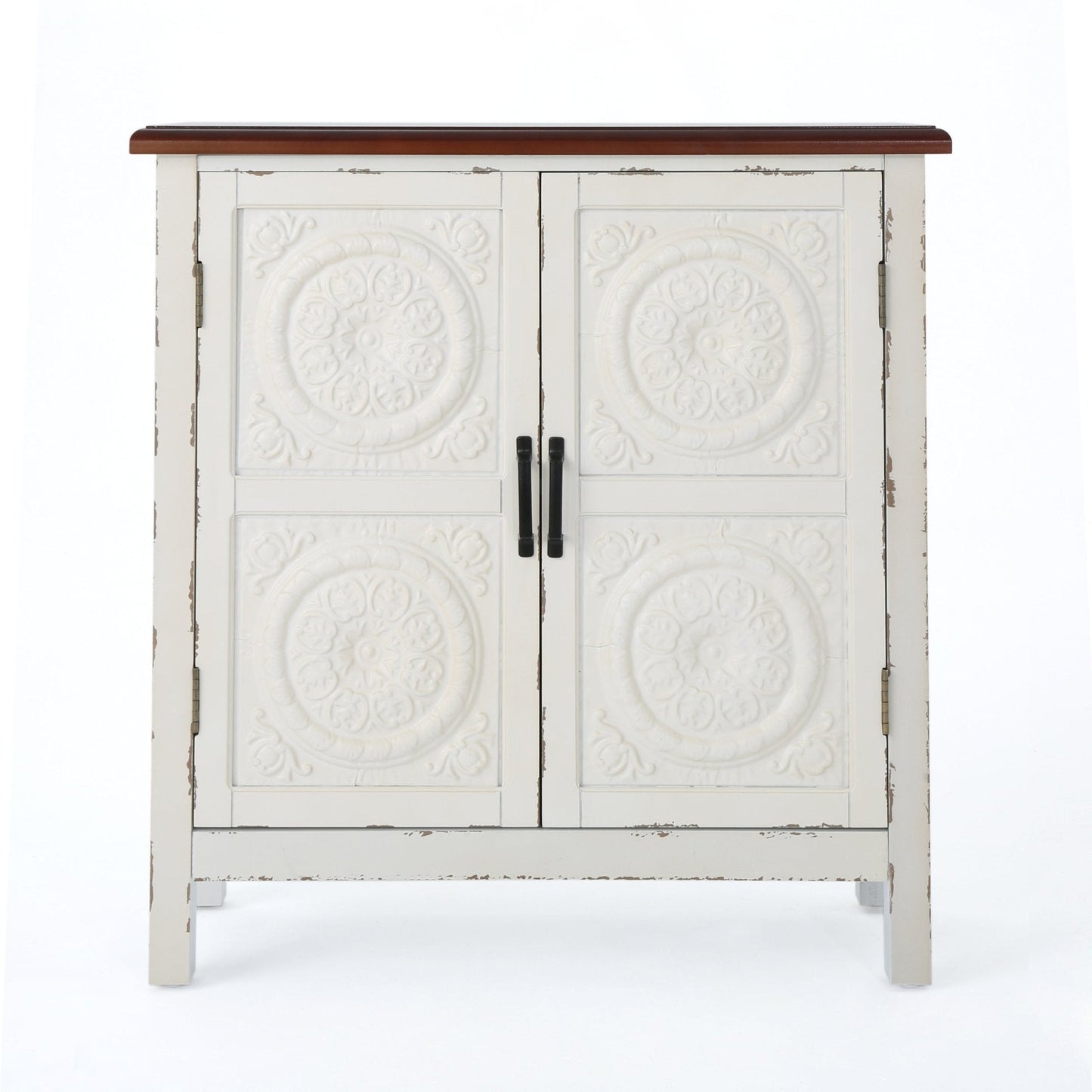 Breathe Cabinet with 2 Doors and Wood Rectangular Top