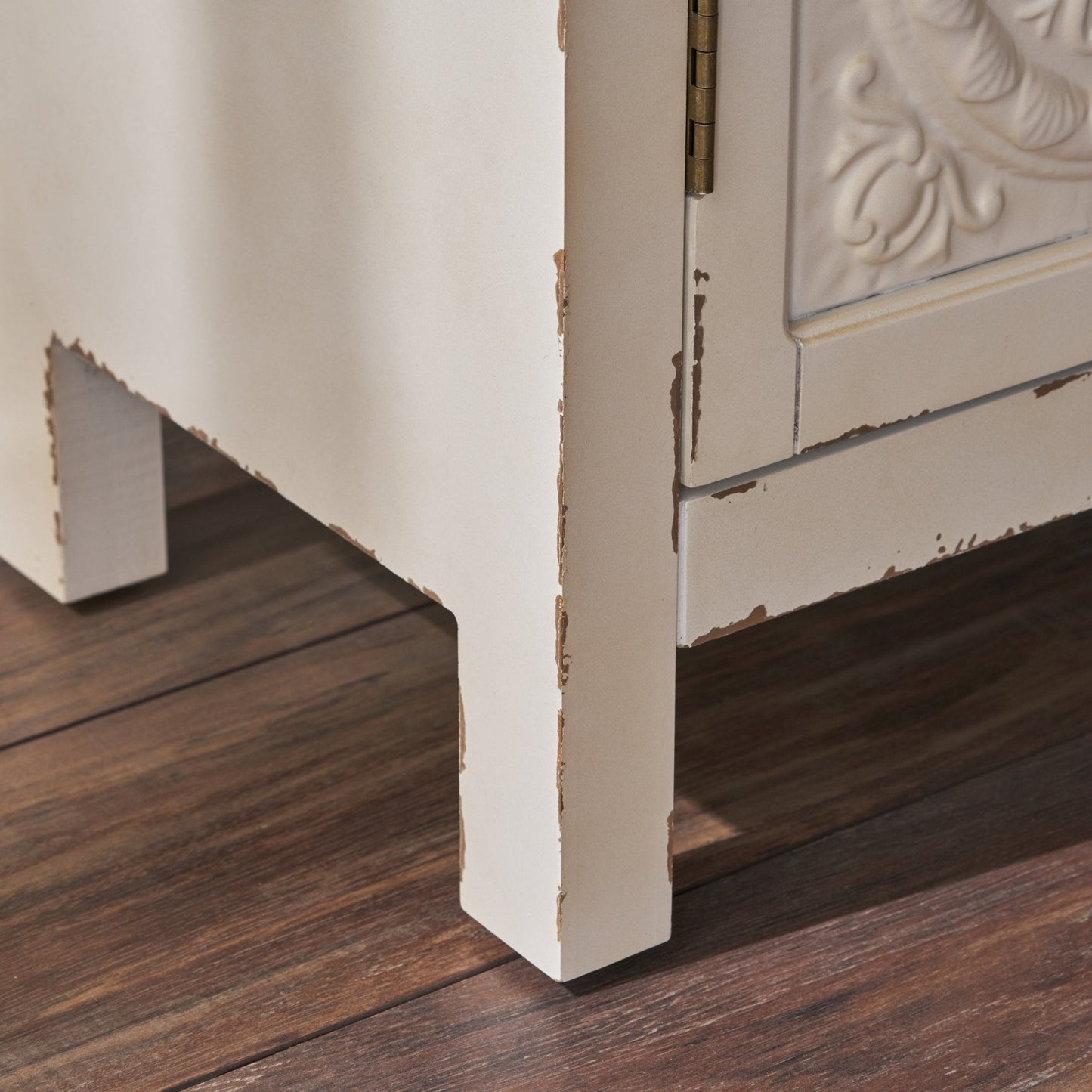 Breathe Cabinet with 2 Doors and Wood Rectangular Top