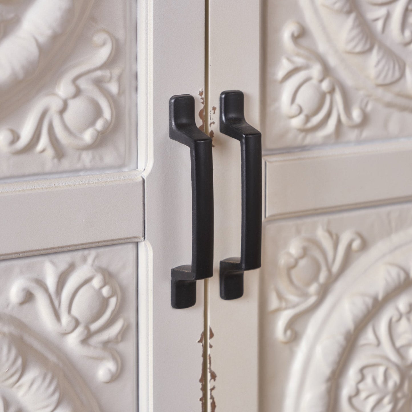 Breathe Cabinet with 2 Doors and Wood Rectangular Top