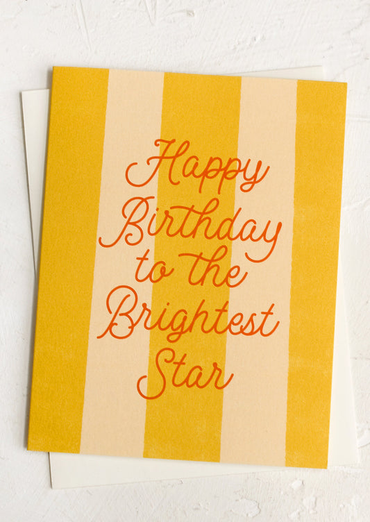 The Brightest Star Birthday Card