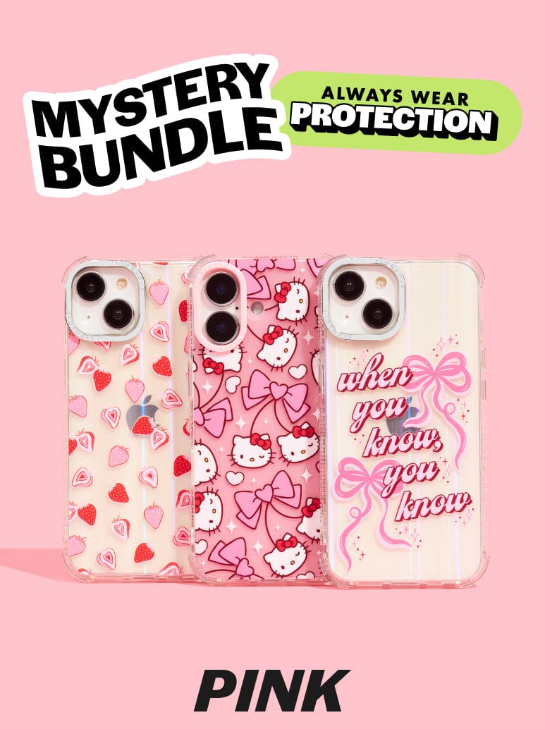 Bundle x 3 Pink iPhone Cases
