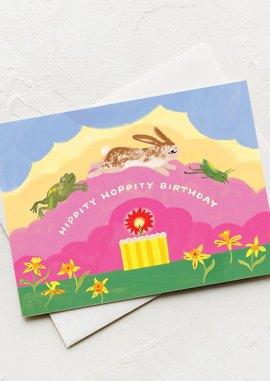 Hippity Hoppity Birthday Card