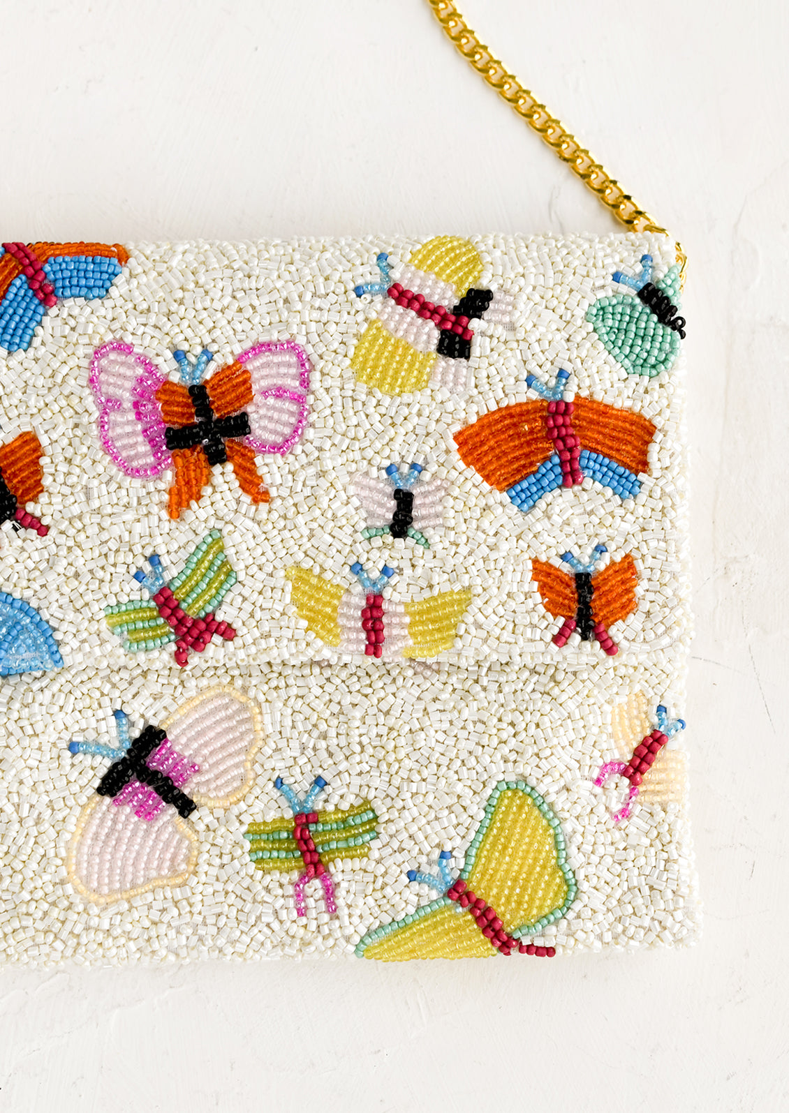 Butterflies Beaded Clutch