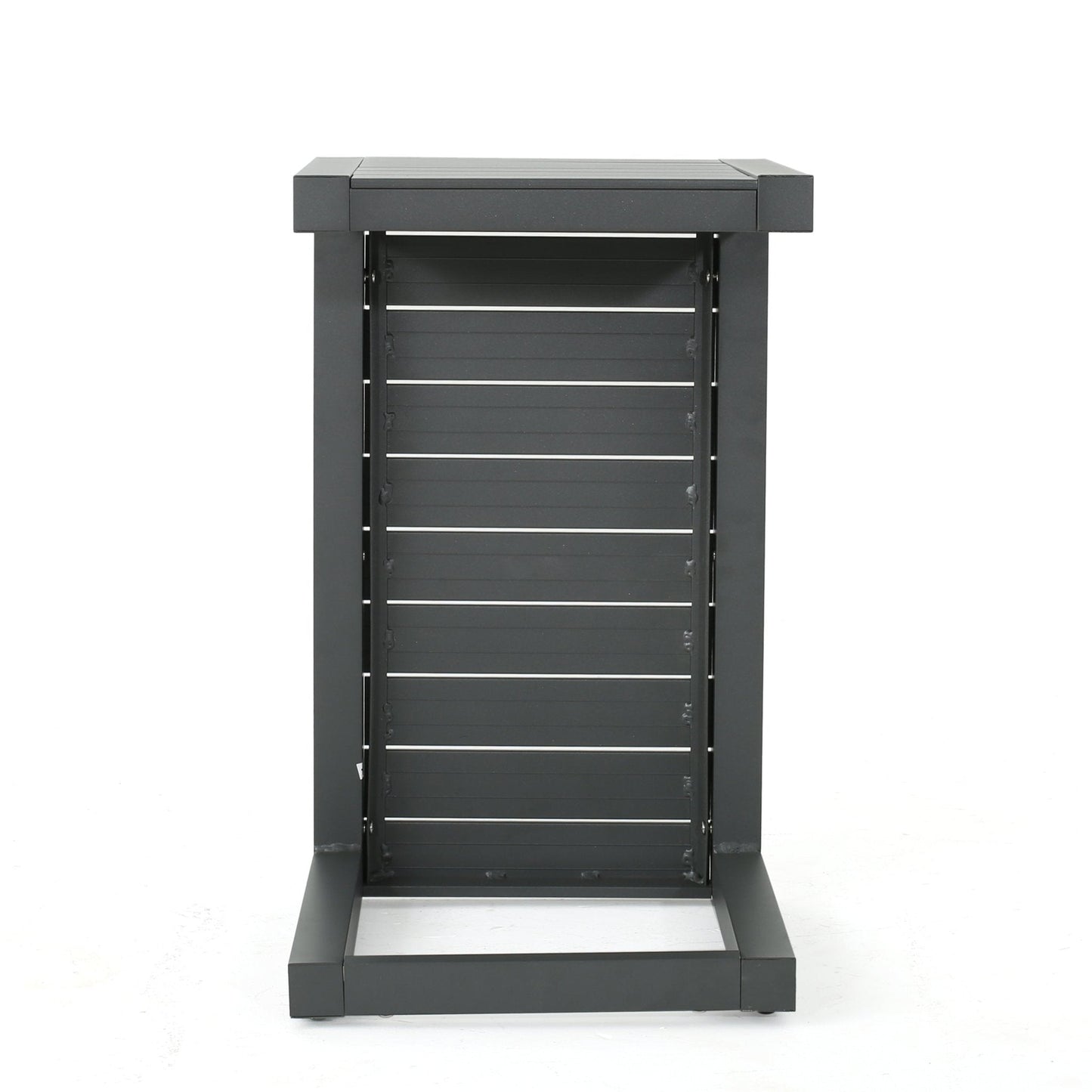 C-Shaped Table with Aluminum Frame