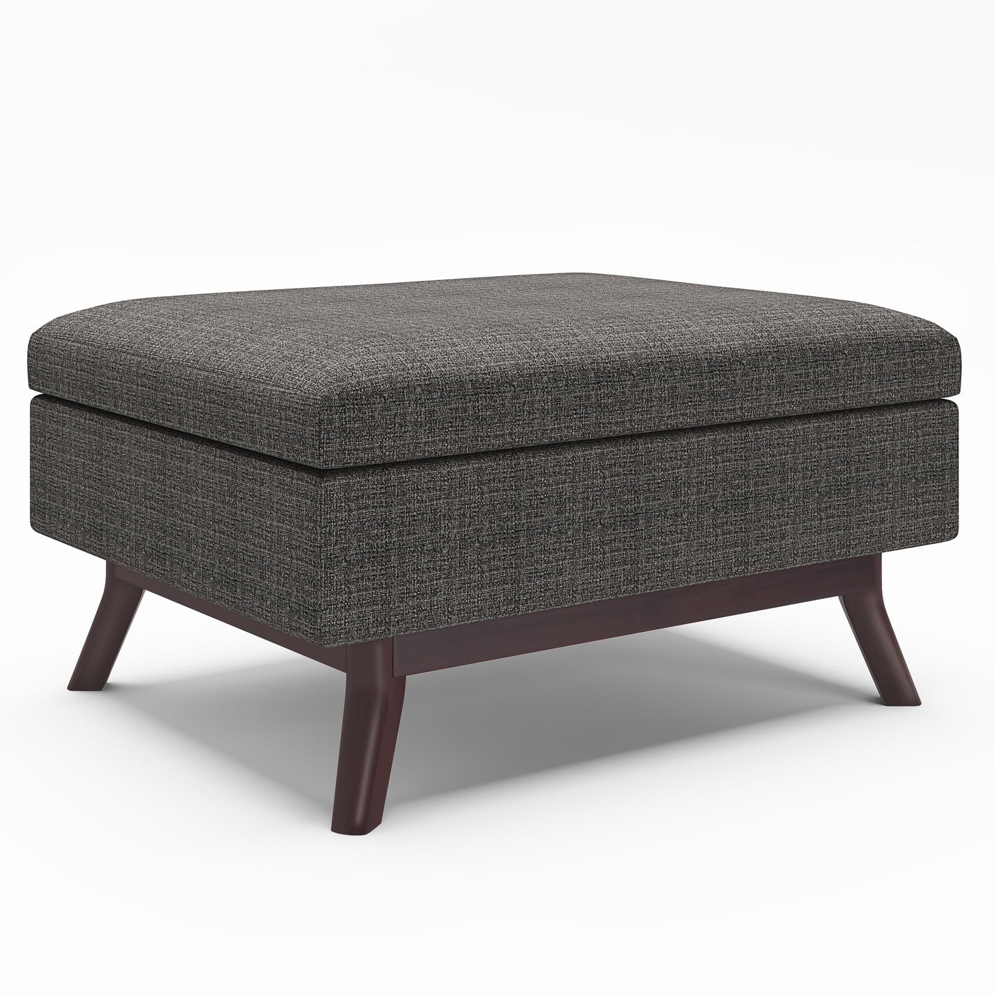Untamed Upholstered Ottoman with Flip Top Storage and Wood Frame