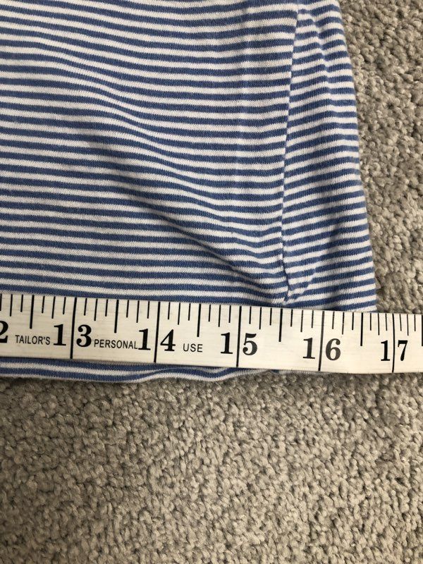 Polo By Ralph Lauren Shorts Womens X Large Blue Casual Sweat Shorts Pinstripe