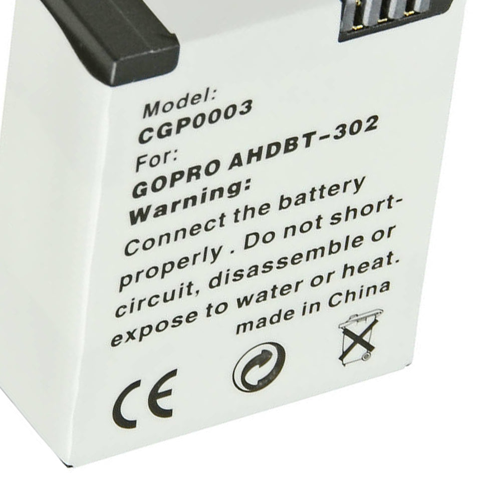 Jupio Li-Ion 3.7V 1200mAh Battery For GoPro Hero 3+ AHDBT-302 Camera