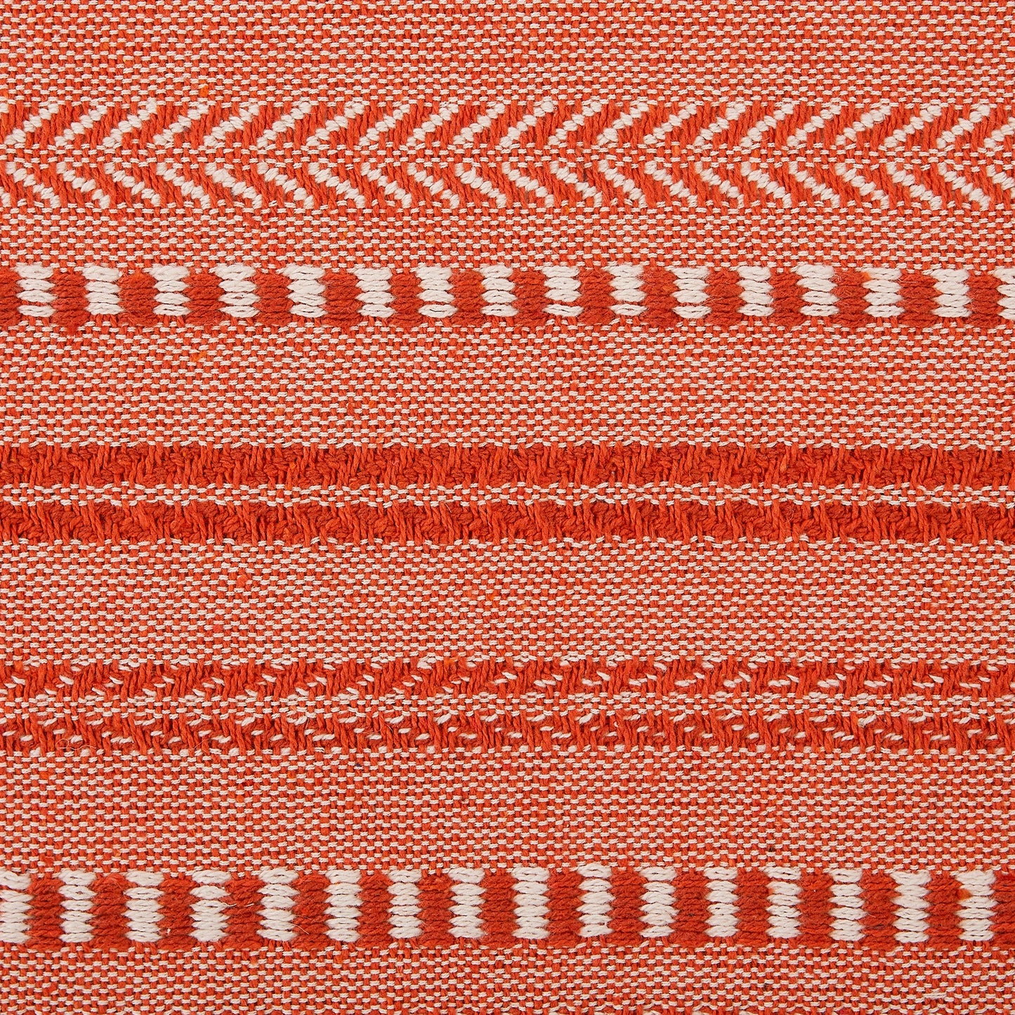 Vintage Red Braided Stripe Table Runner 15X72