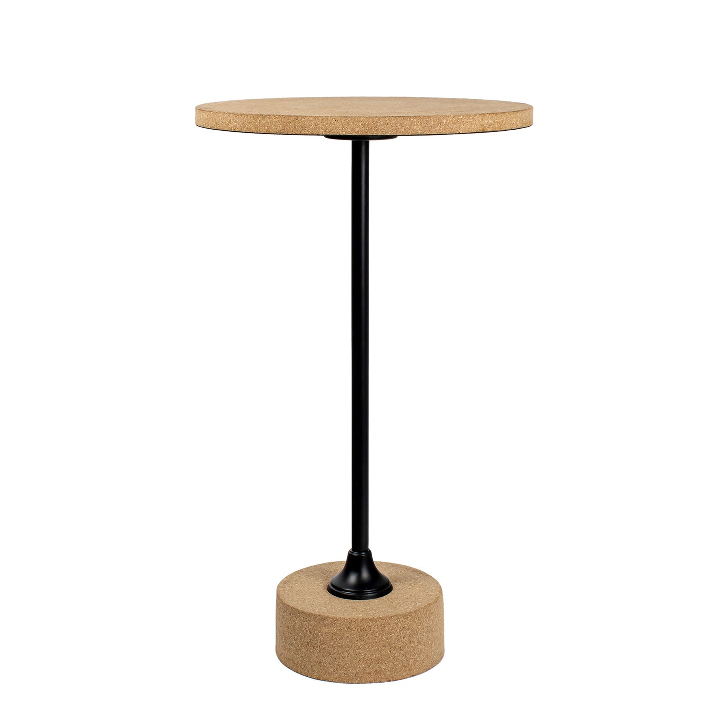 Calix Contemporary Minimalist Metal/Resin Round End Table