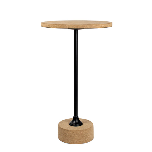 Calix Contemporary Minimalist Metal/Resin Round End Table