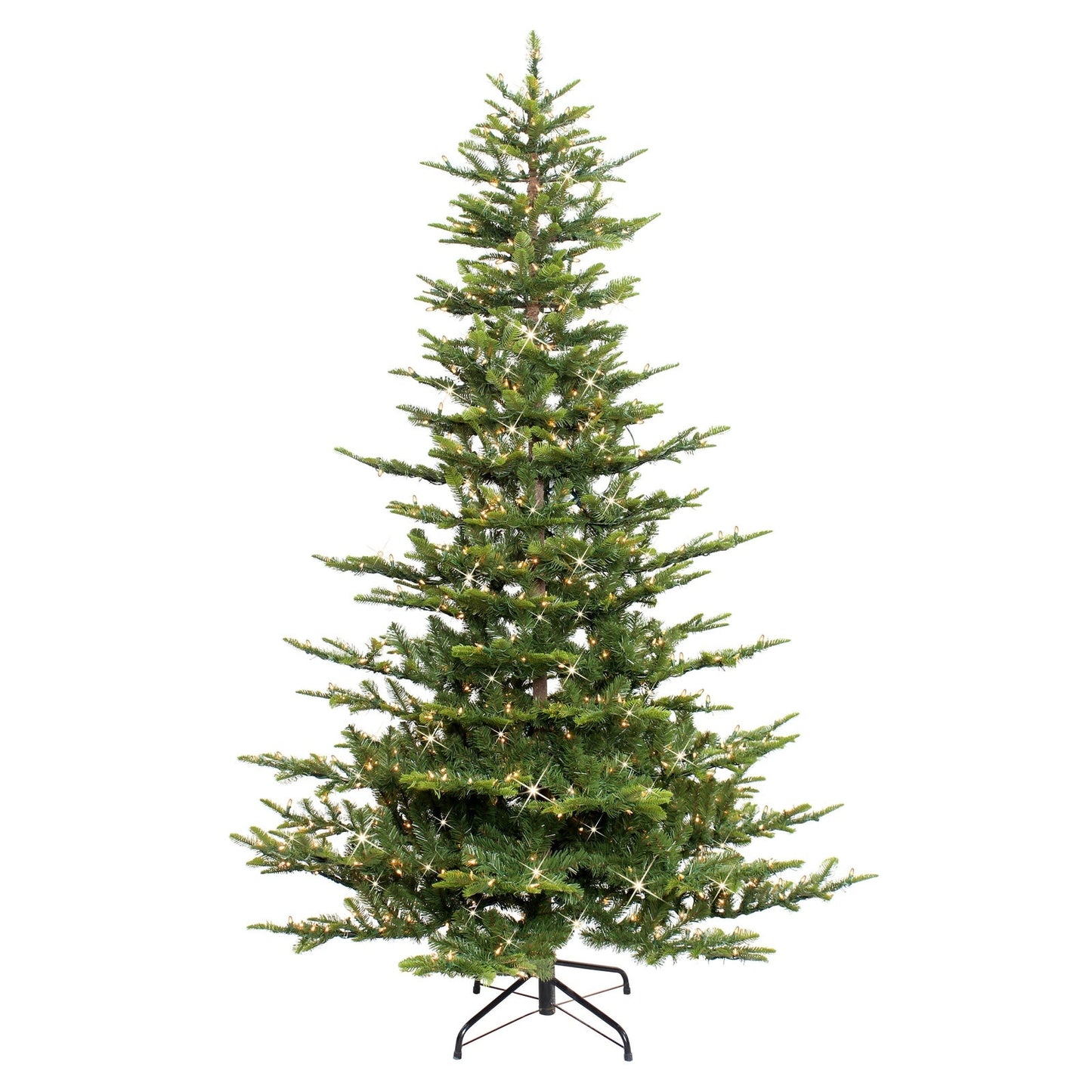 6.5 ft Pre-lit Aspen Fir Artificial Christmas Tree with Clear Lights & Metal Stand