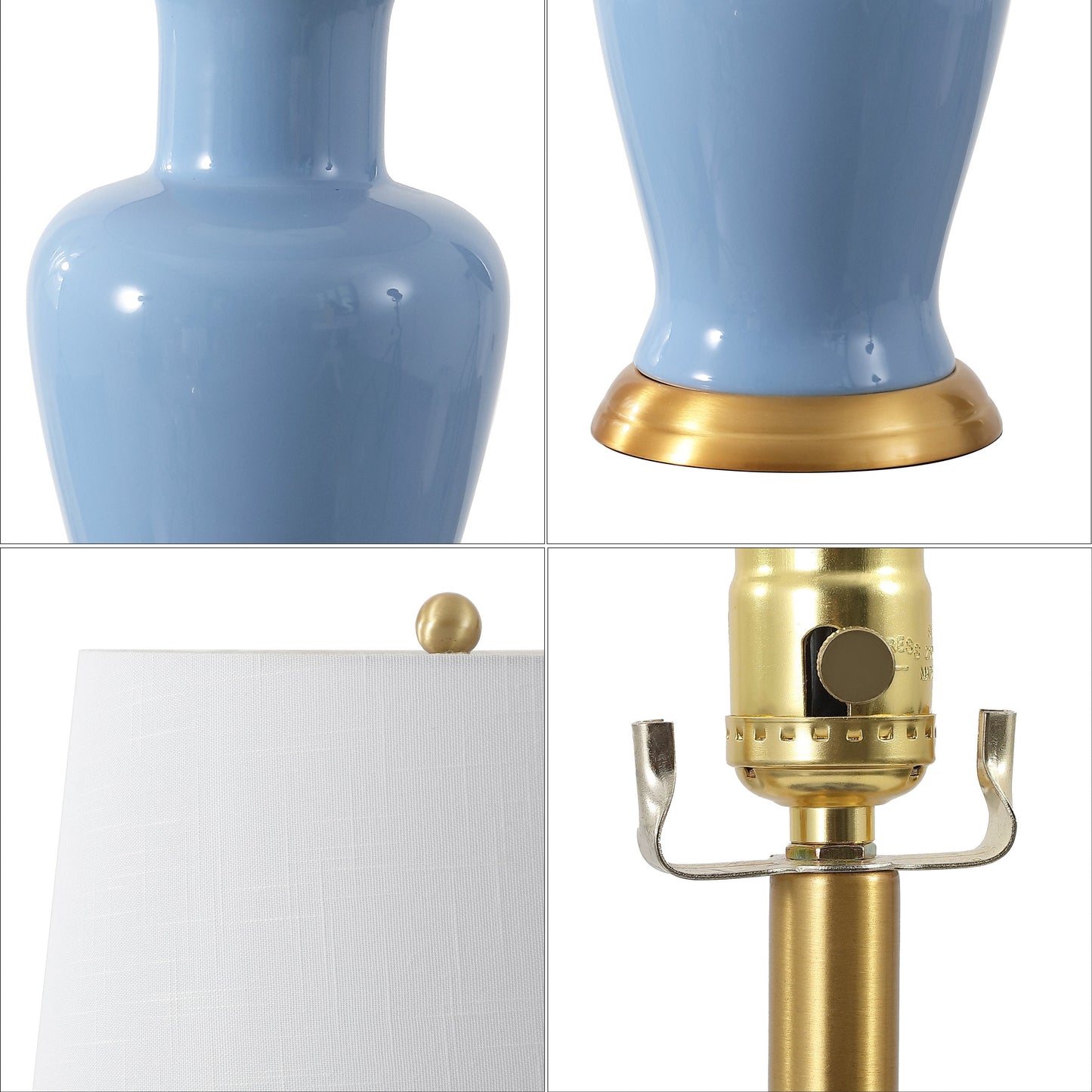 Julian Traditional Classic Ceramic Urn LED Table Lamp