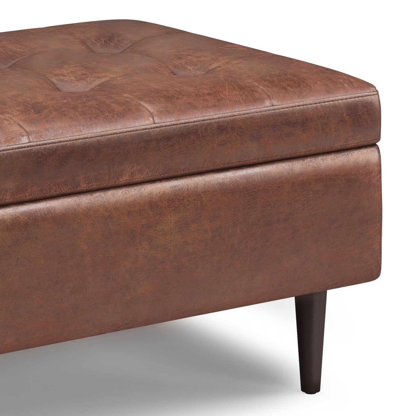 Purity Small Lift-Top Upholstered Tufted Rectangular Ottoman