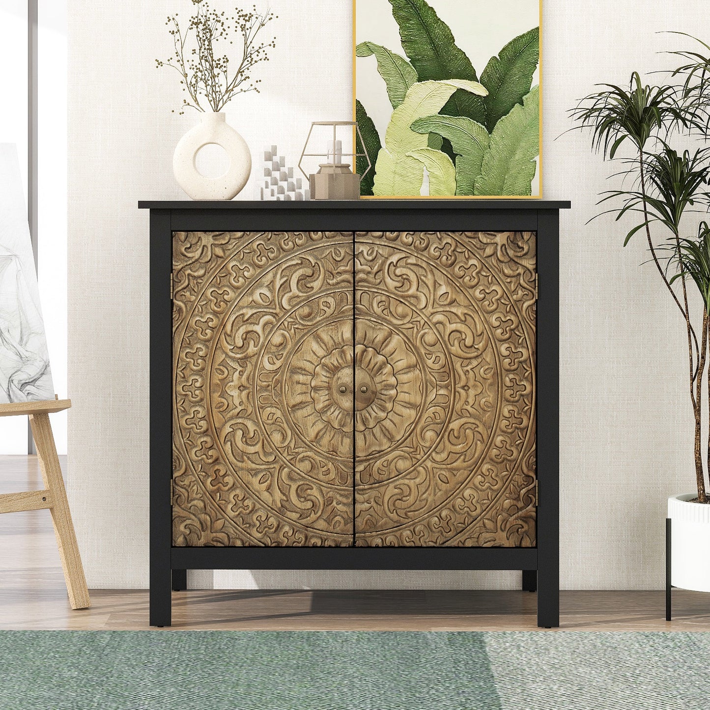 Cabinet with 2 Doors and 2 Shelves