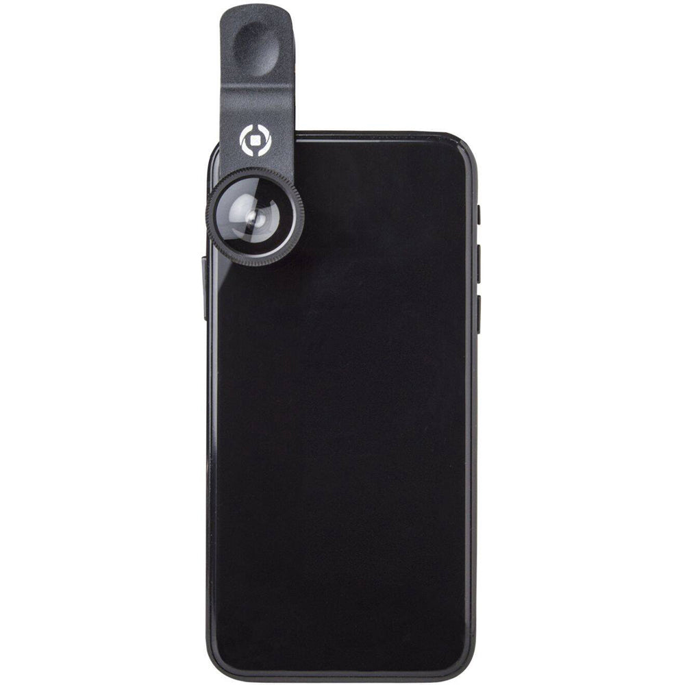 Celly 3-in-1 Clip Lens Kit For Smartphone Camera - Black