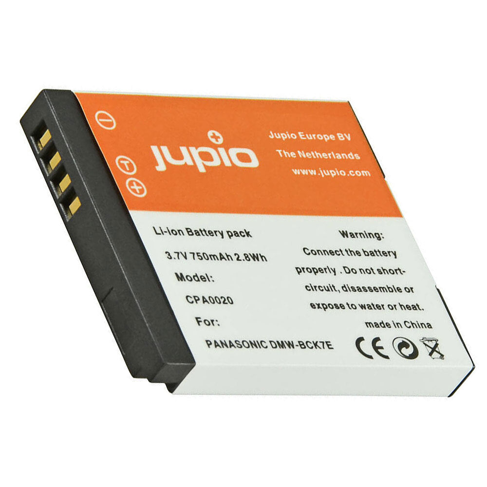 Jupio Li-Ion 3.7V 750mAh Rechargeable Battery For Panasonic DMW-BCK7E Cam