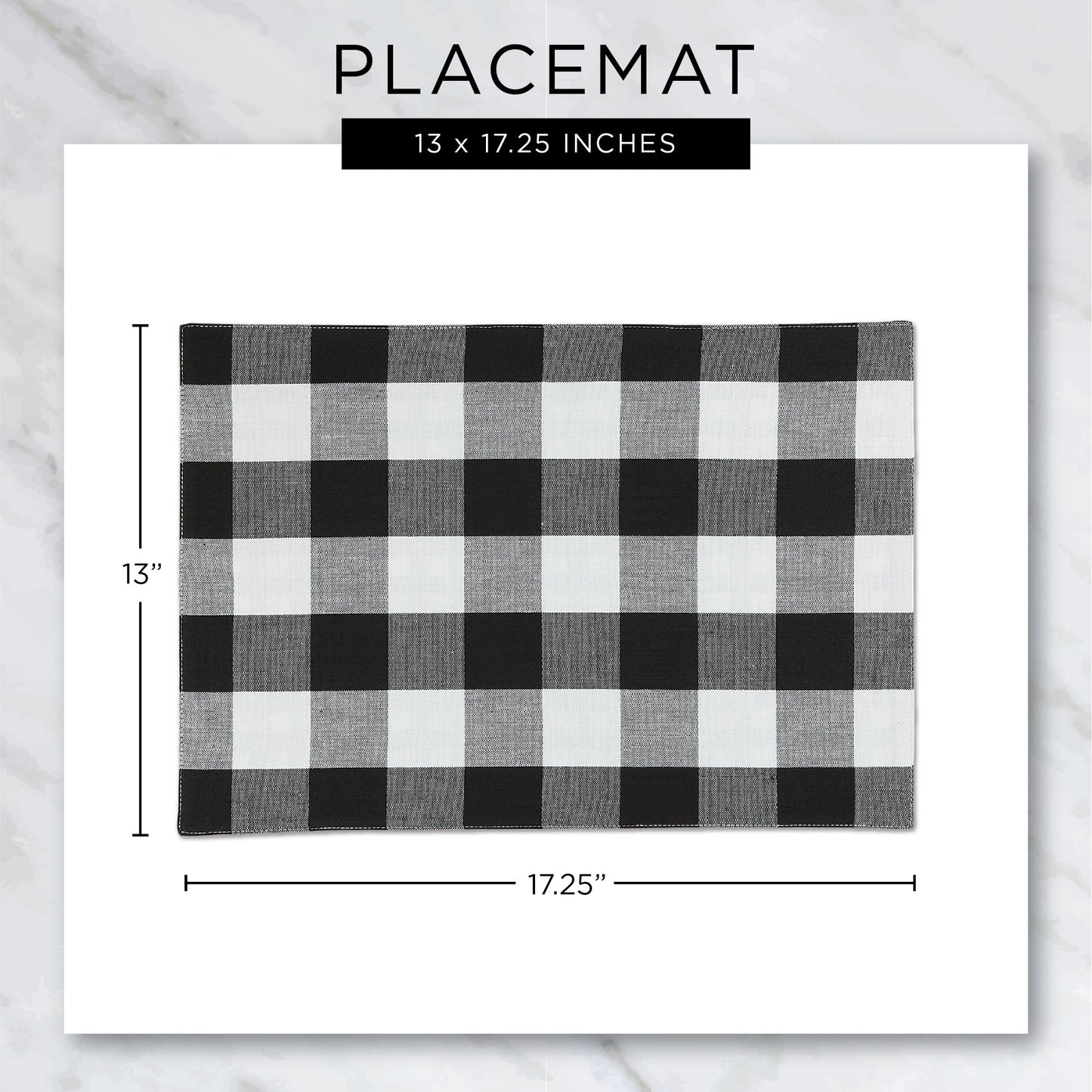Crosshatched 13X18" Nautical Blue Tweed Woven Vinyl And  Pvc Coated Polyester Placemat Set Of 6