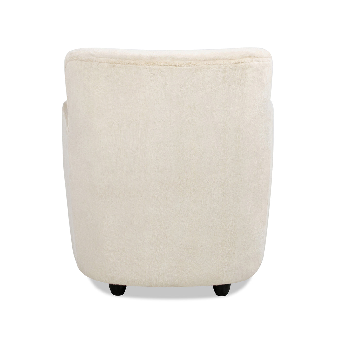 Upholstered Arm Chair with Curved Back