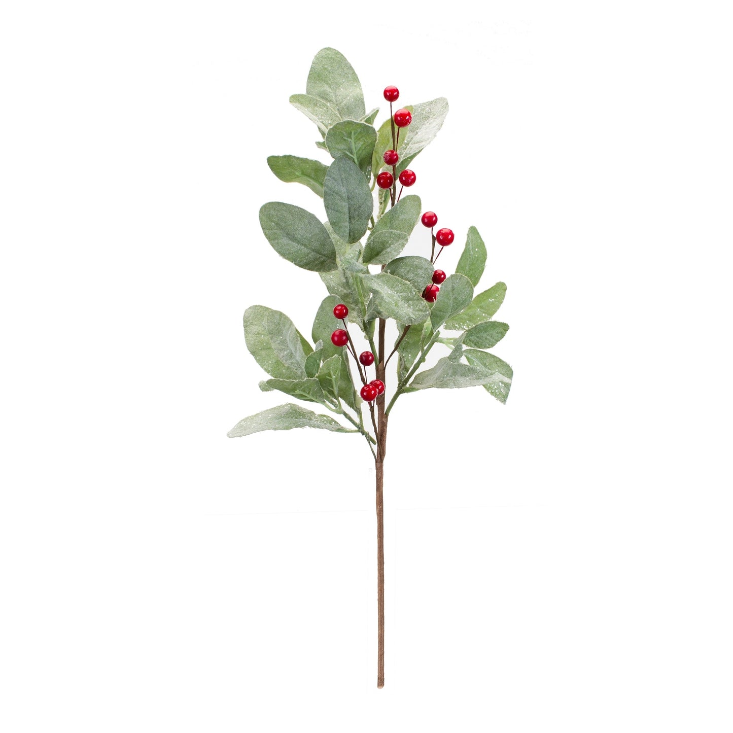 Frosted Mistletoe Spray with Berries, Set of 6